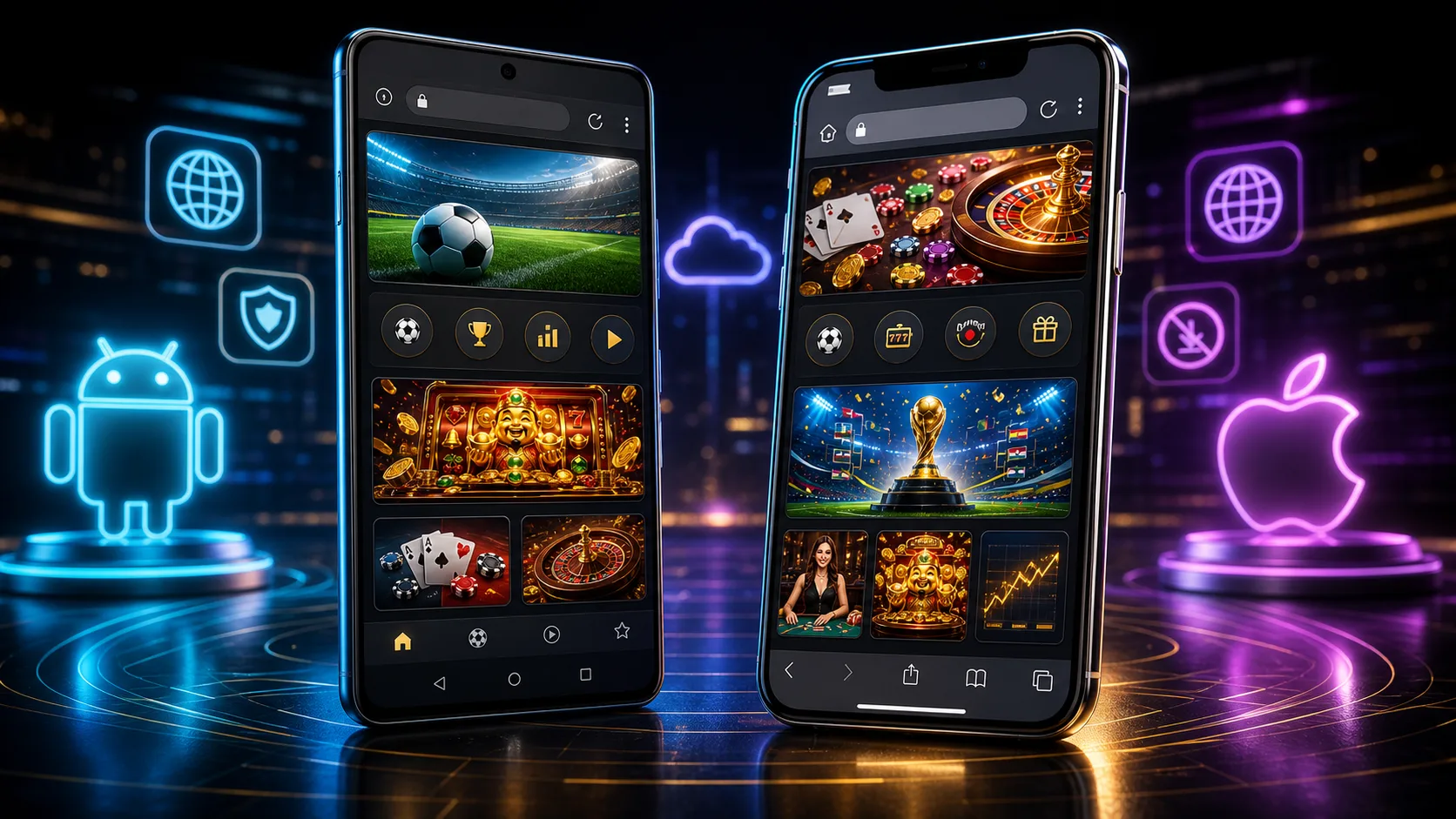 Experiência betano compatível com Android e iOS no navegador mobile